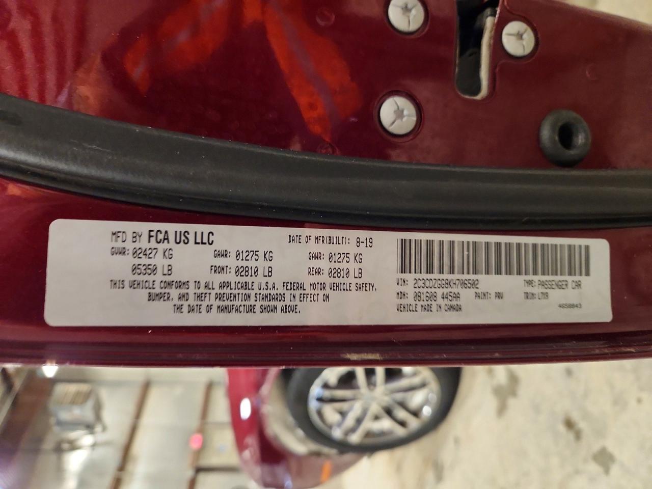 2019 Dodge Challenger sxt