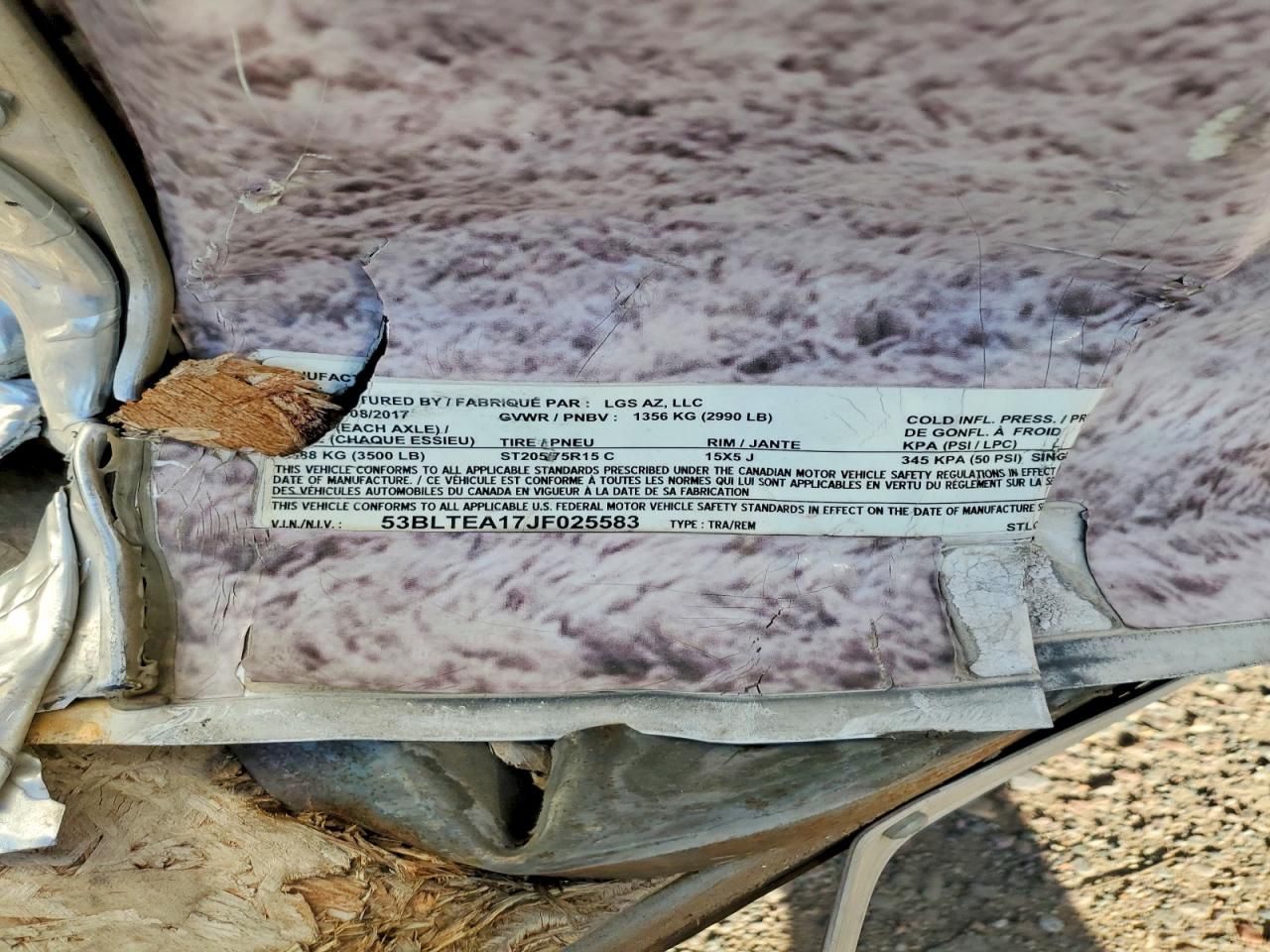 2018 LGS Enclosed Cargo Trailer