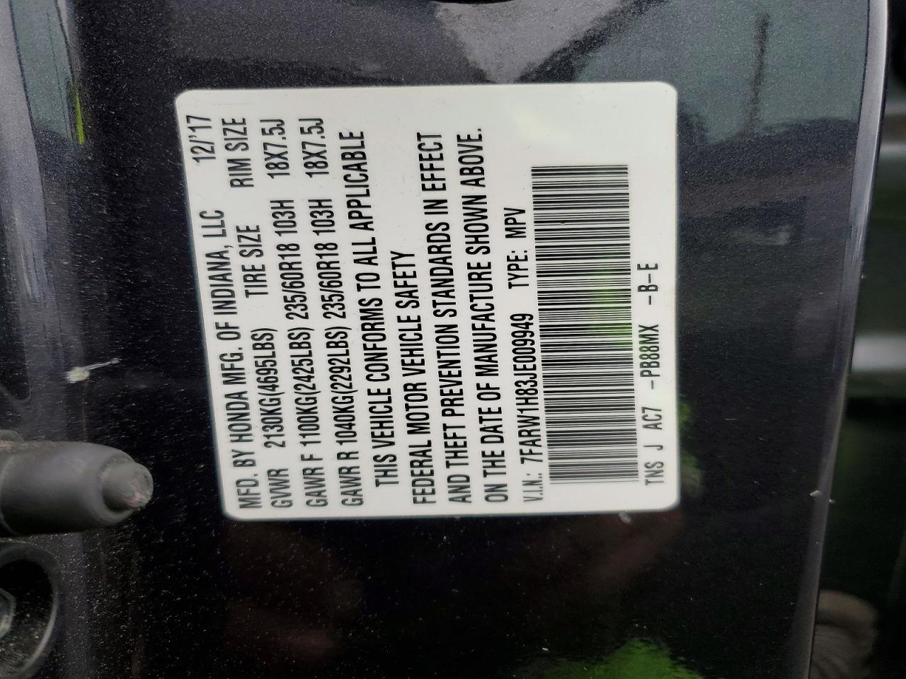 2018 Honda Cr-v exl
