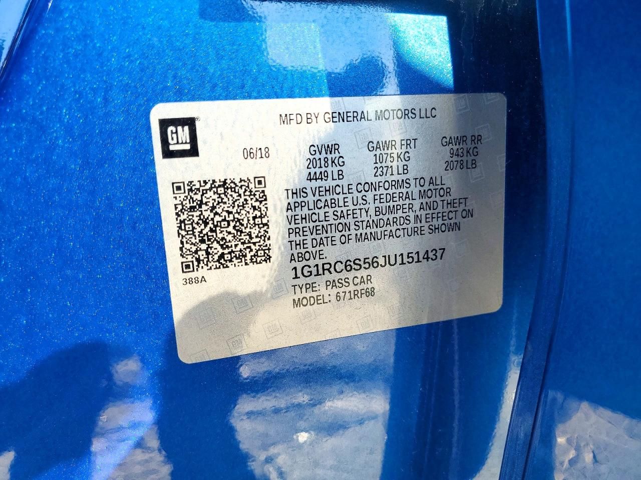 2018 Chevrolet Volt lt