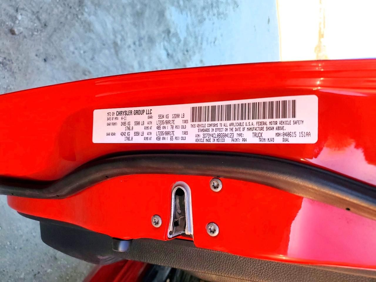 2011 Dodge RAM 3500