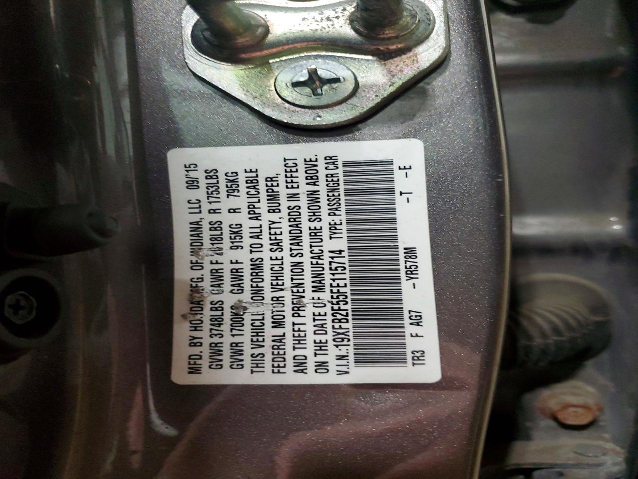 2015 Honda Civic lx