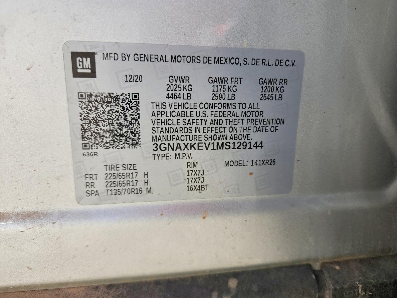 2021 Chevrolet Equinox lt