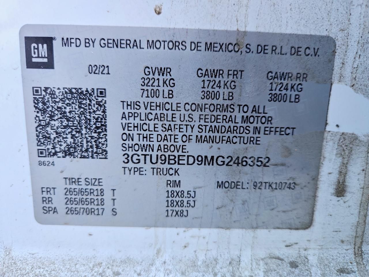 2021 GMC Sierra K1500 sle