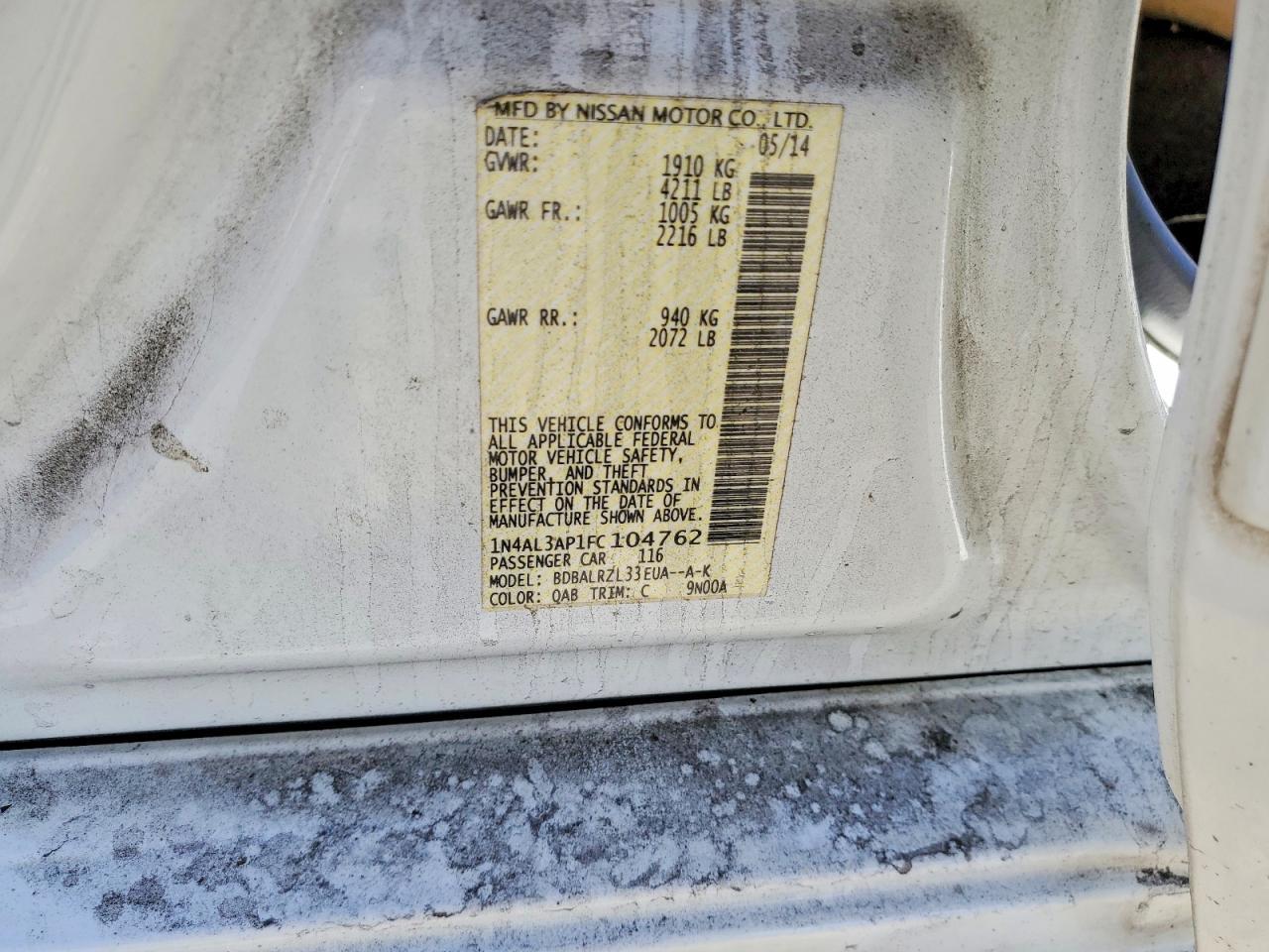2015 Nissan Altima 2.5