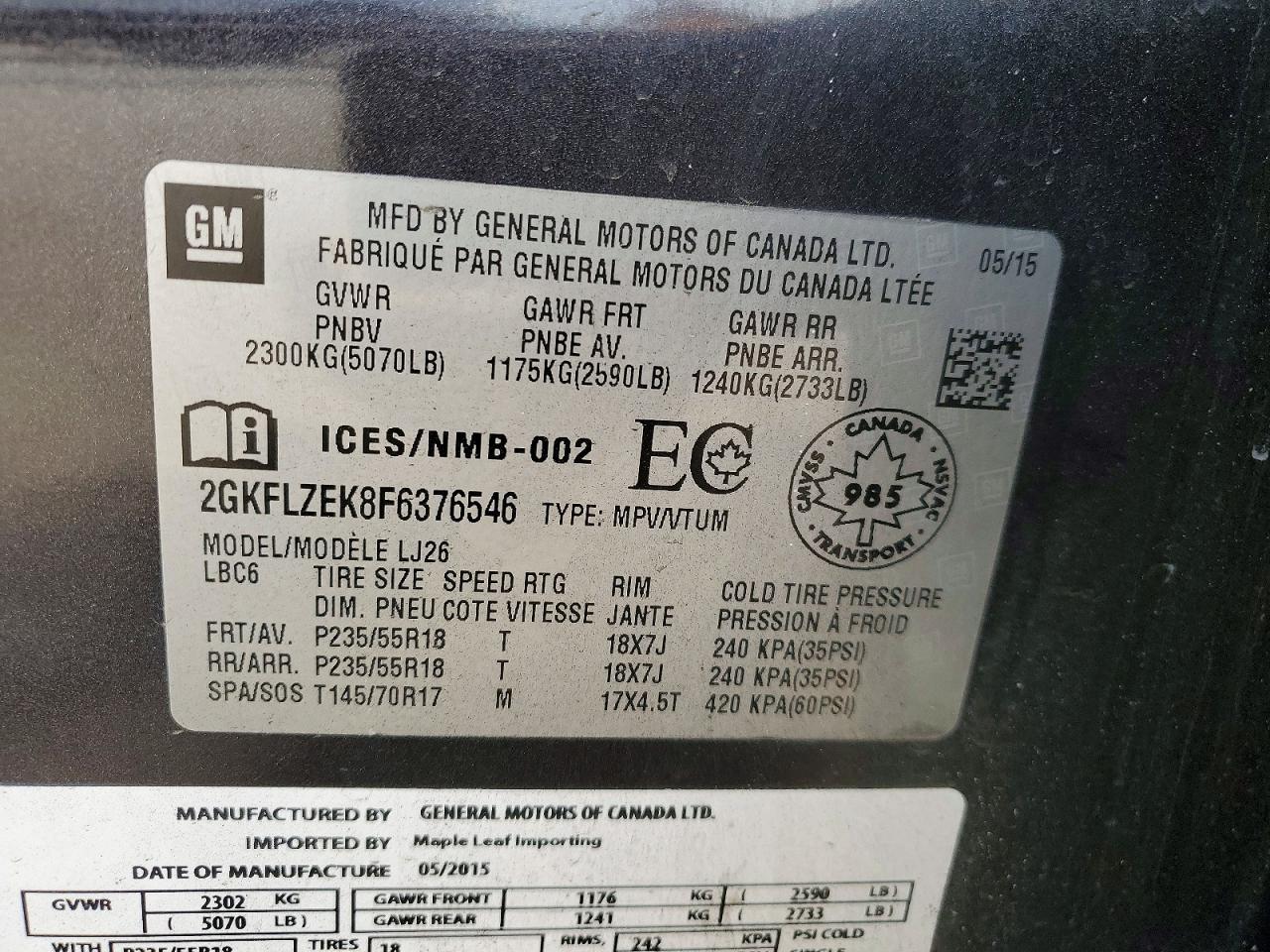 2015 GMC Terrain Denali