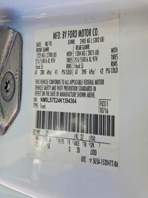 2019 Ford Transit Connect Delivery Van