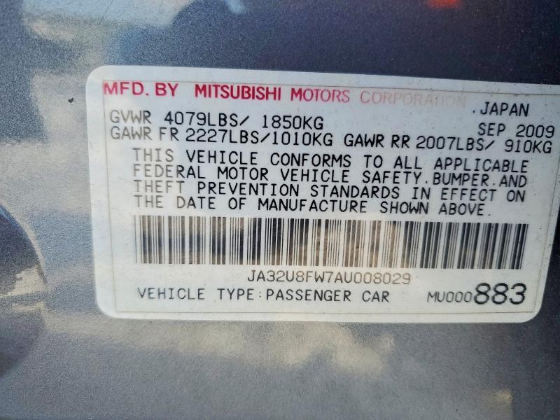 2010 Mitsubishi Lancer gts