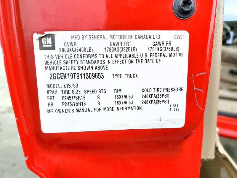 2001 Chevrolet Silverado K1500