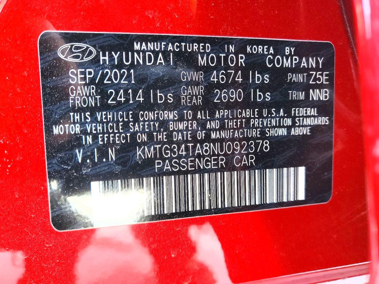 2022 Genesis G70 Base