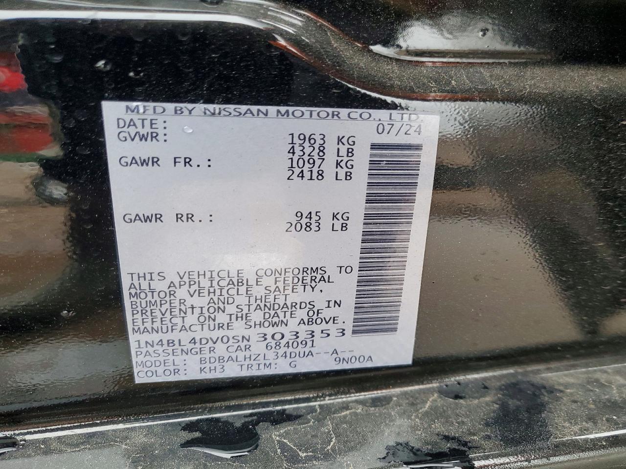 2025 Nissan Altima sv