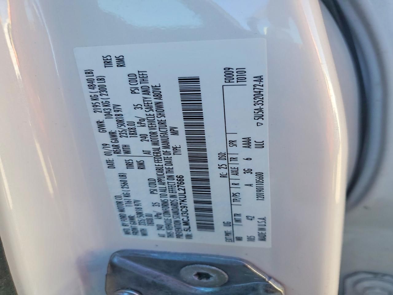 2019 Lincoln Mkc Reserve