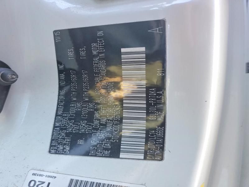 2015 Toyota Sienna xle