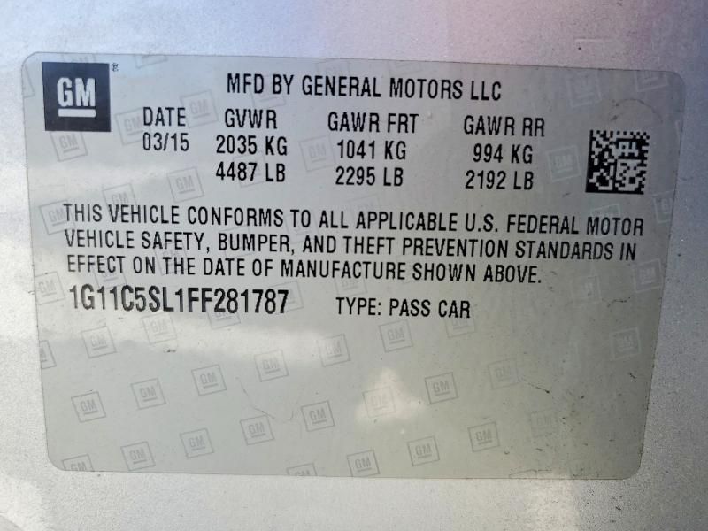 2015 Chevrolet Malibu 1LT