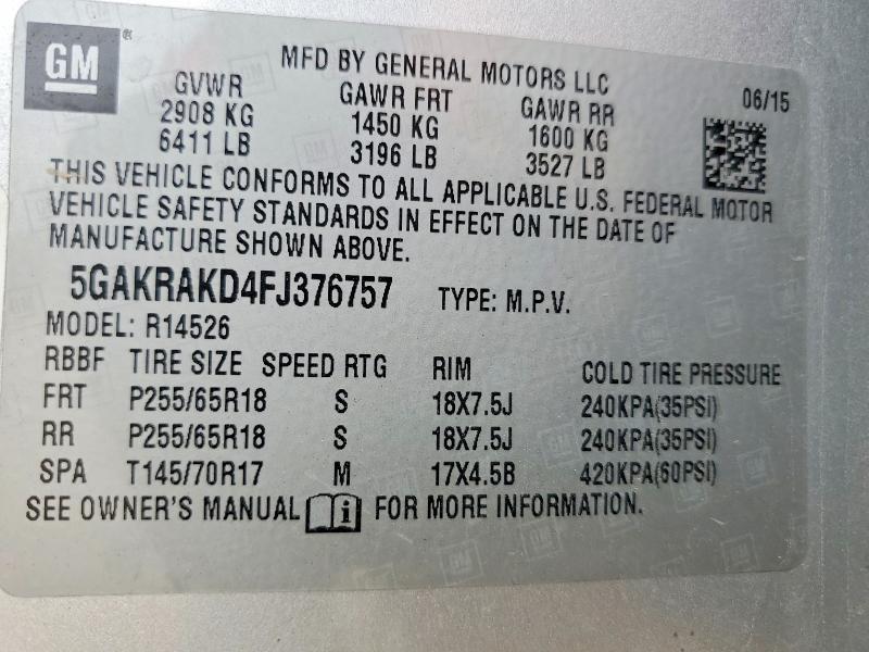 2015 Buick Enclave cx