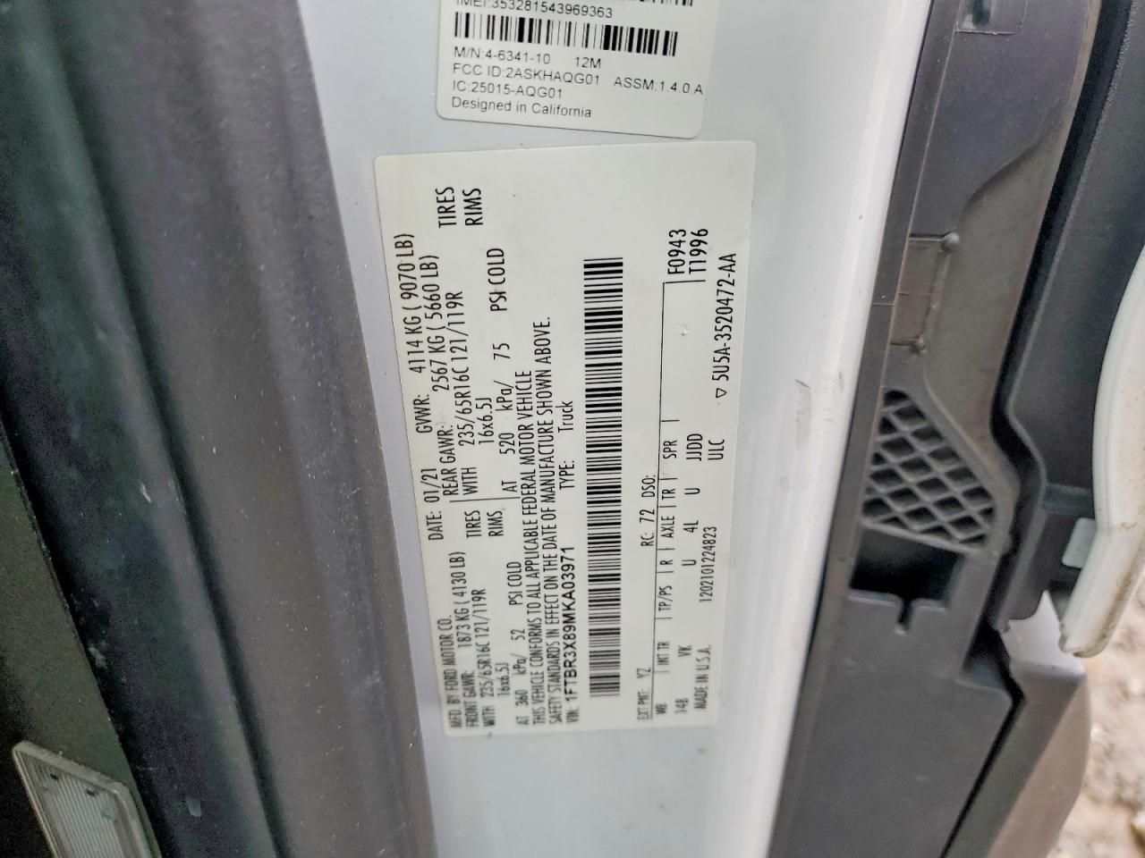 2021 Ford Transit T-250