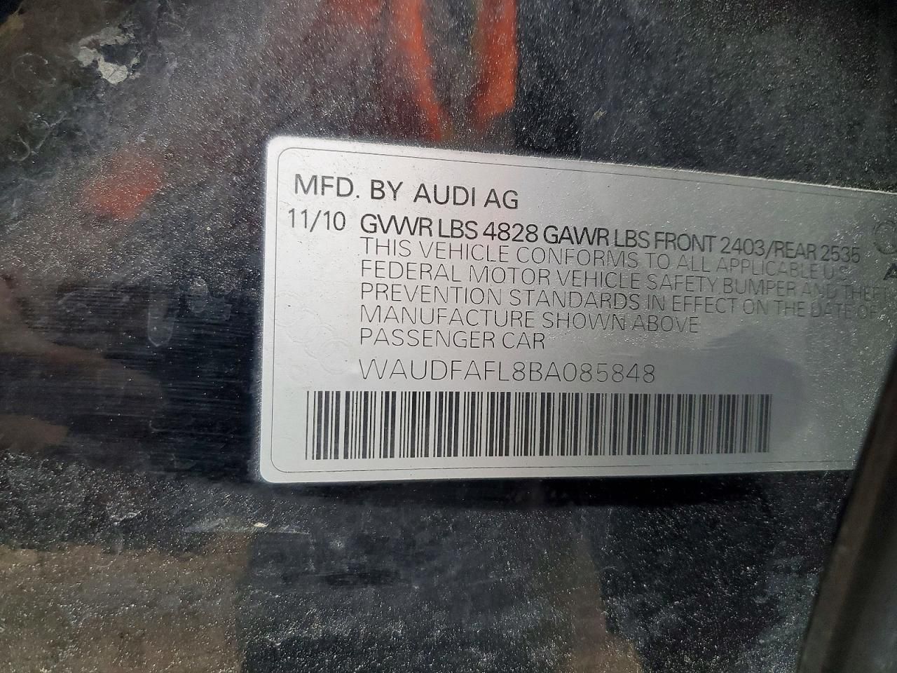 2011 Audi A4 Premium