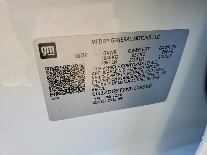 2022 Chevrolet Malibu lt