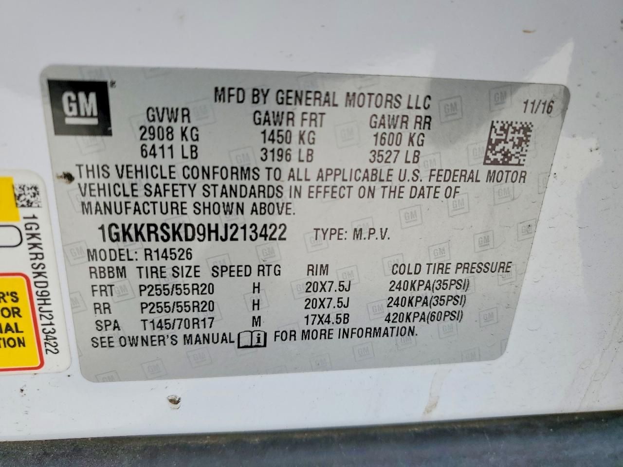 2017 GMC Acadia Limited Slt-2