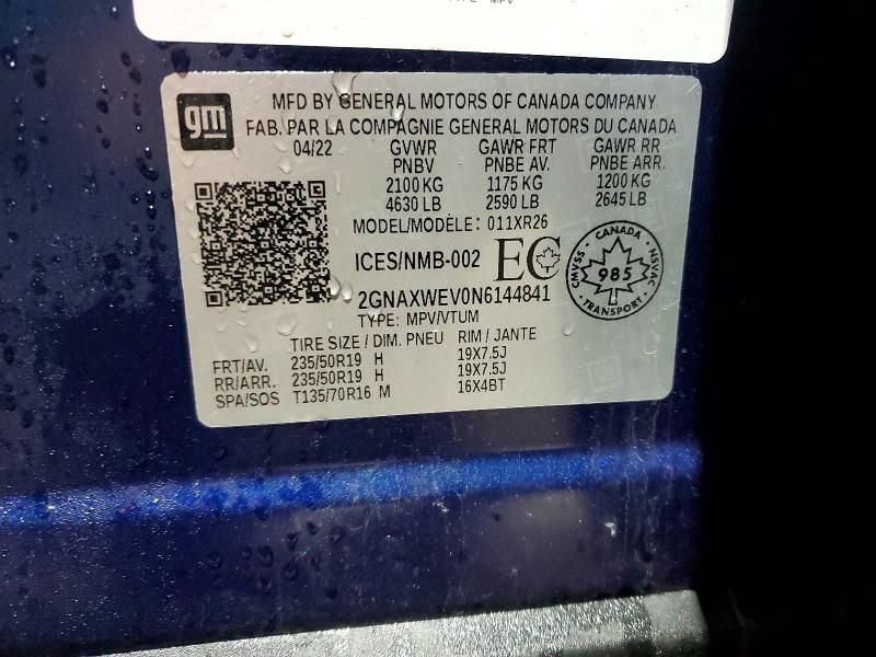 2022 Chevrolet Equinox rs