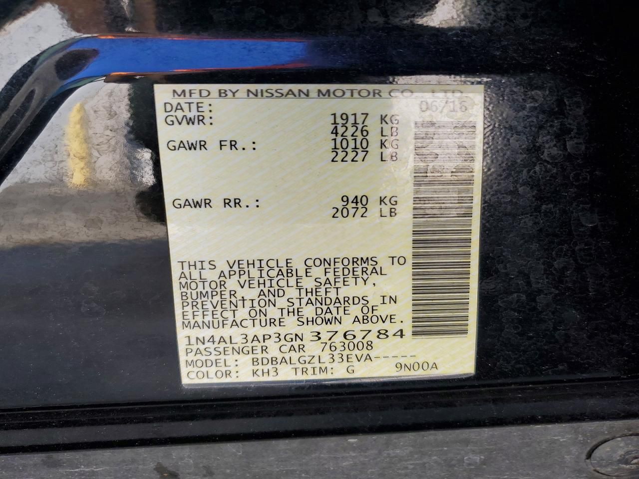 2016 Nissan Altima 2.5