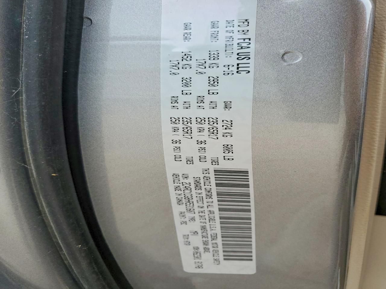 2017 Chrysler Pacifica lx