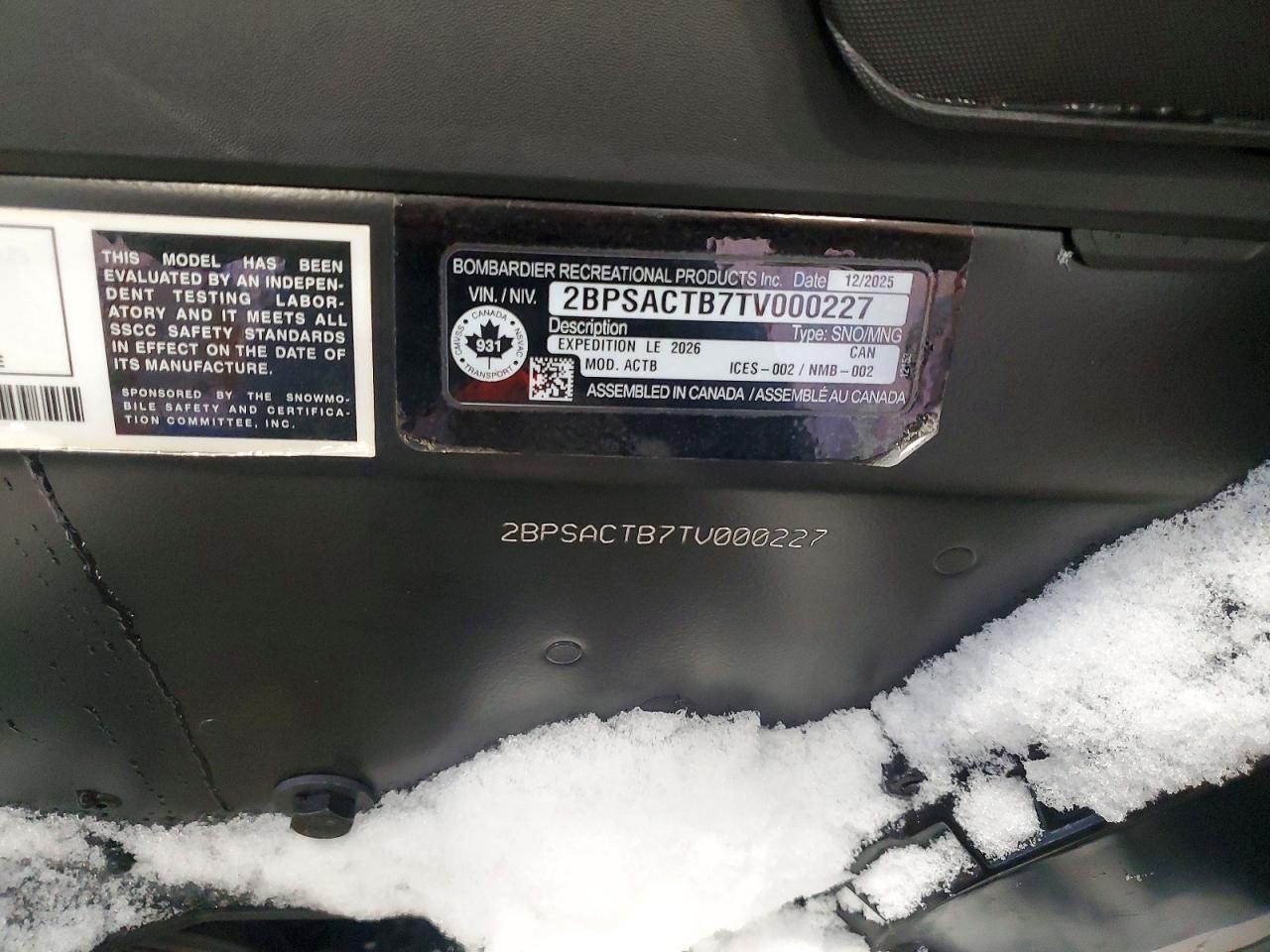 2026 Skidoo Expedition LE 900 ACE Turbo
