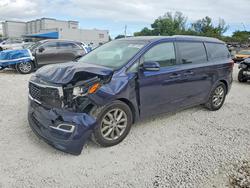KIA salvage cars for sale: 2020 KIA Sedona lx