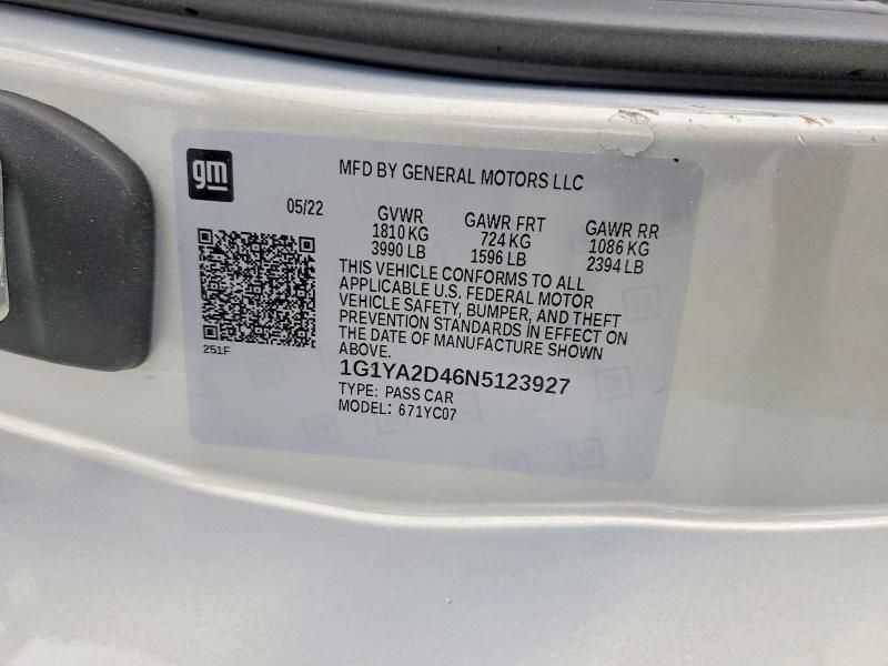 2022 Chevrolet Corvette Stingray 1LT