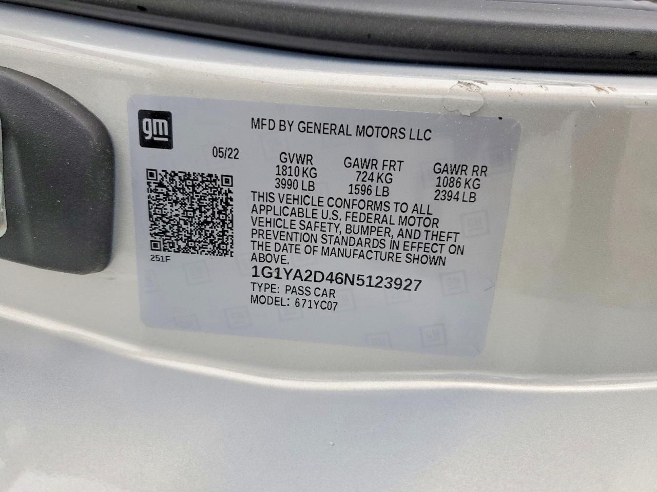 2022 Chevrolet Corvette Stingray 1LT