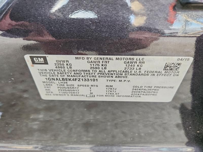 2015 Chevrolet Equinox lt