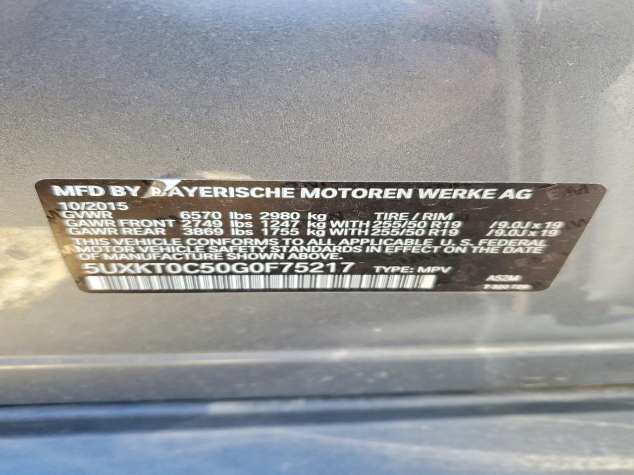 2016 BMW X5 Xdrive4