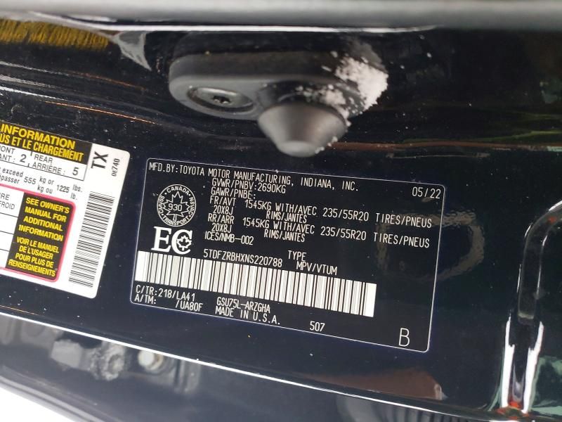 2022 Toyota Highlander Platinum