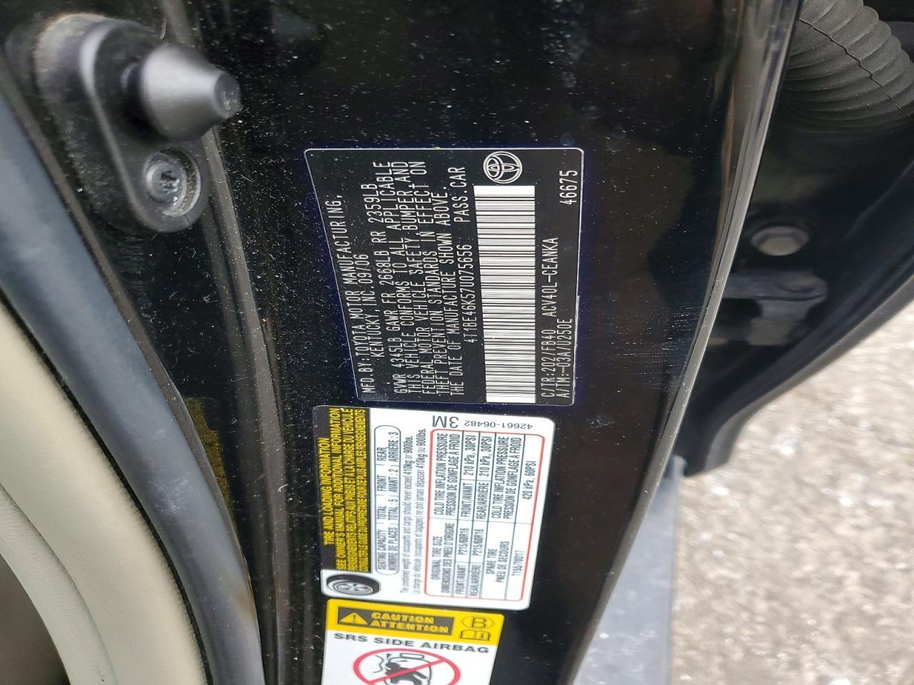 2007 Toyota 2007 Toyt Camry