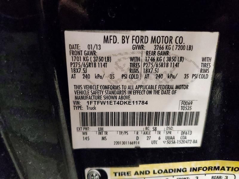 2013 Ford F150 Supercrew