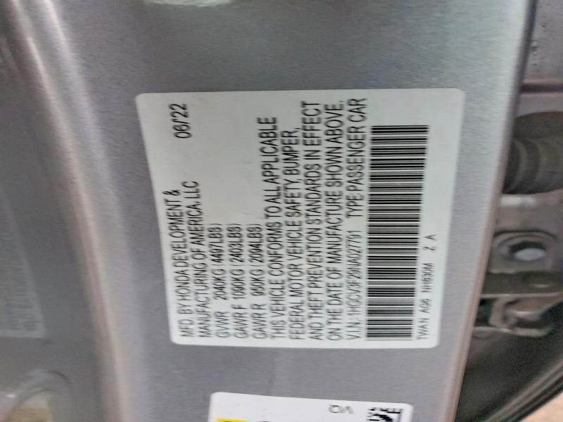 2022 Honda Accord Hybrid Sport