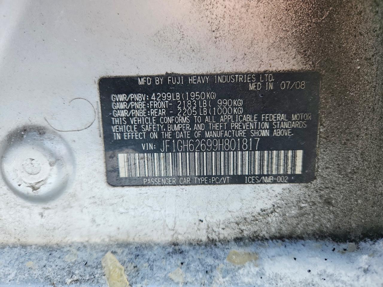 2009 Subaru Impreza 2.5i