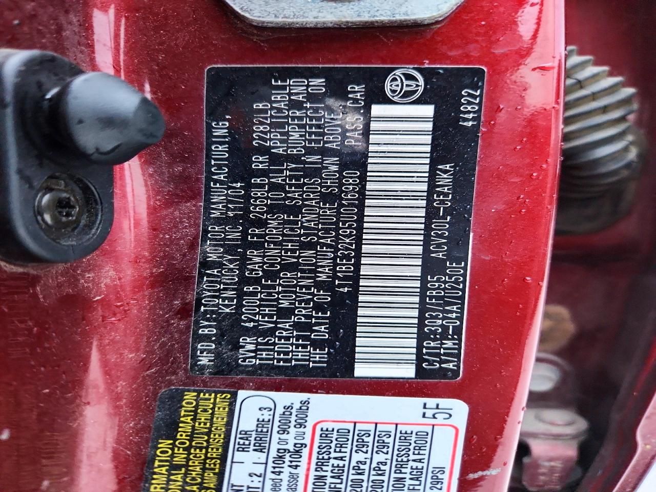 2005 Toyota Camry le