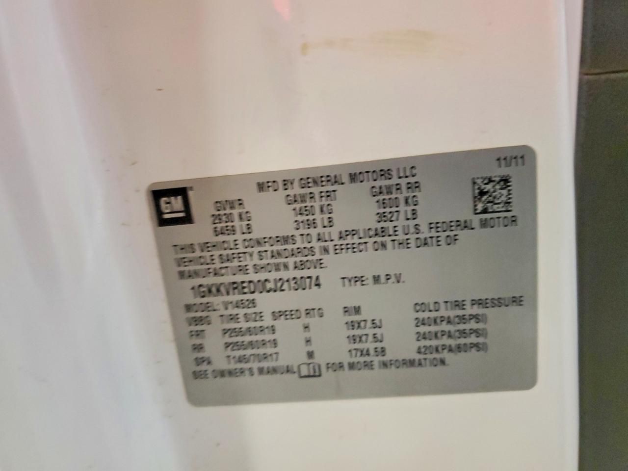 2012 GMC Acadia Slt-1