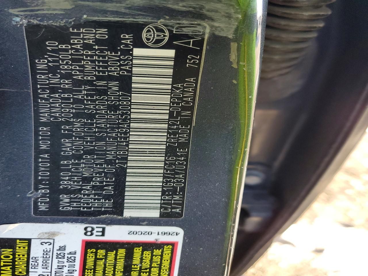 2010 Toyota Corolla Base