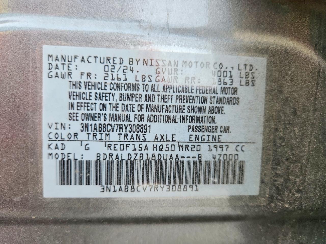 2024 Nissan Sentra sv