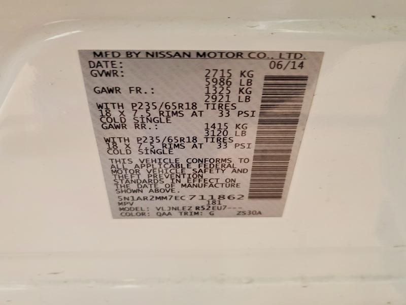 2014 Nissan Pathfinder s