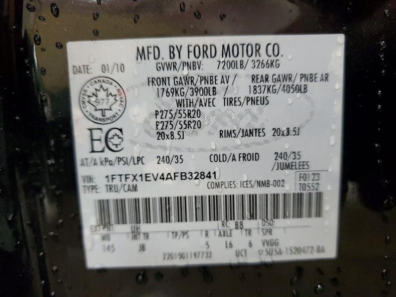 2010 Ford F150 Super cab