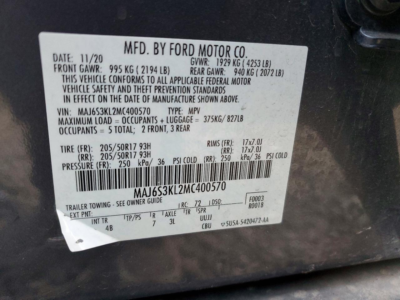 2021 Ford Ecosport Titanium