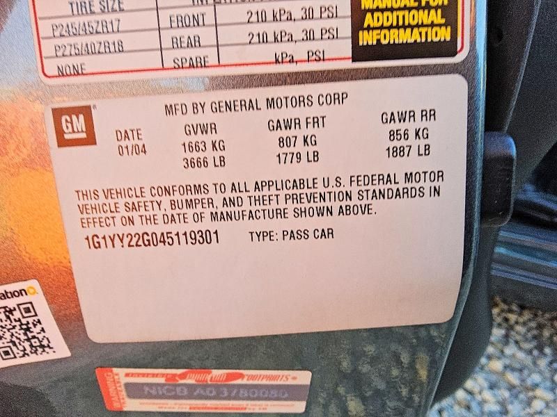 2004 Chevrolet Corvette