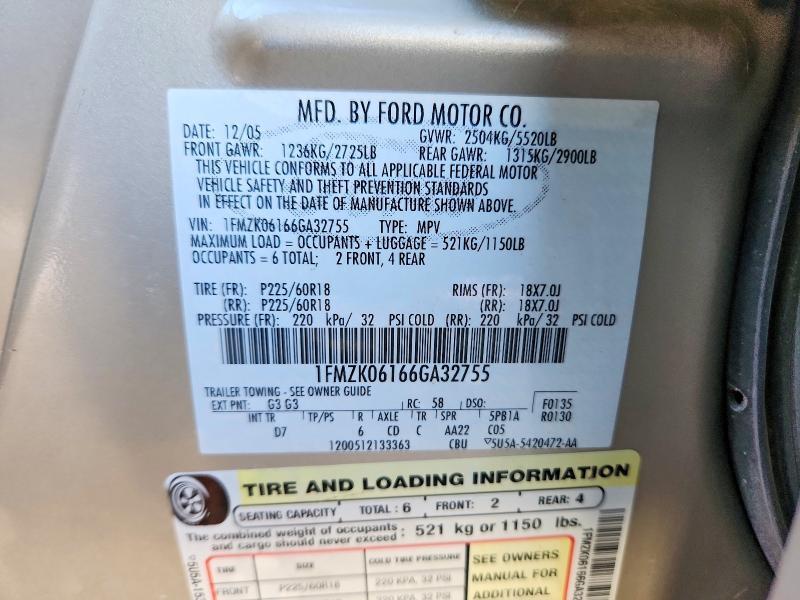 2006 Ford Freestyle Limited