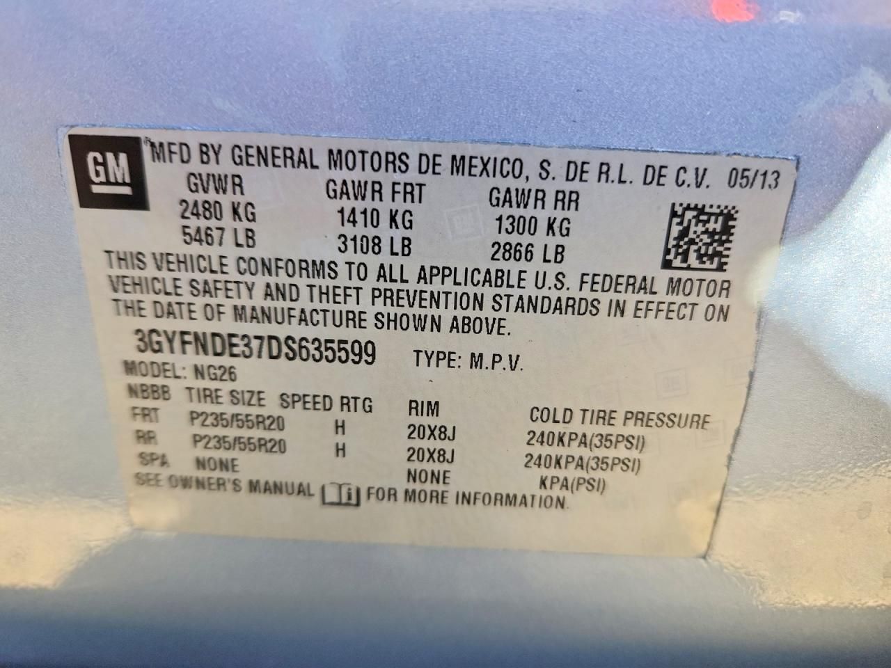 2013 Cadillac Srx Performance Collection