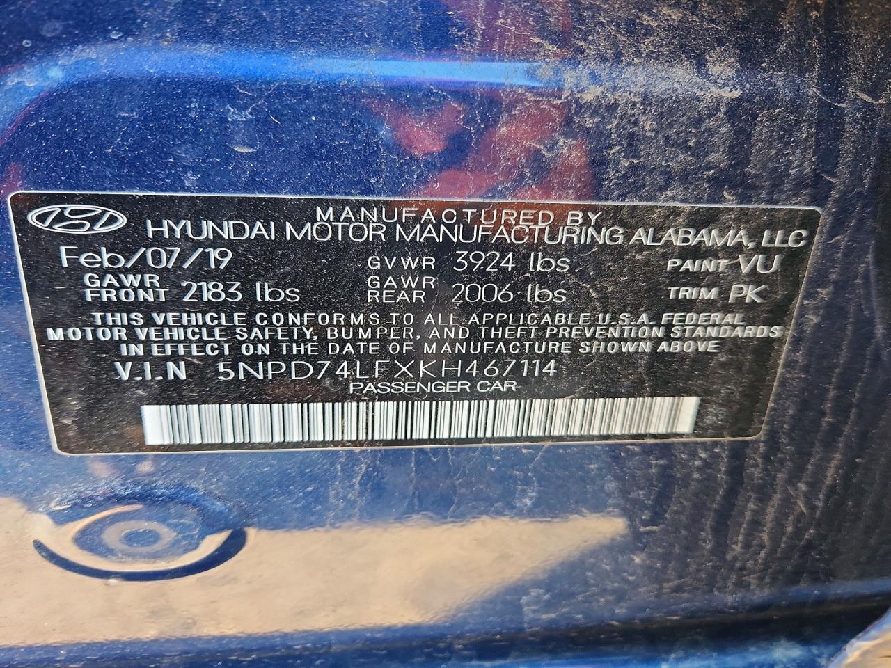 2019 Hyundai Elantra se
