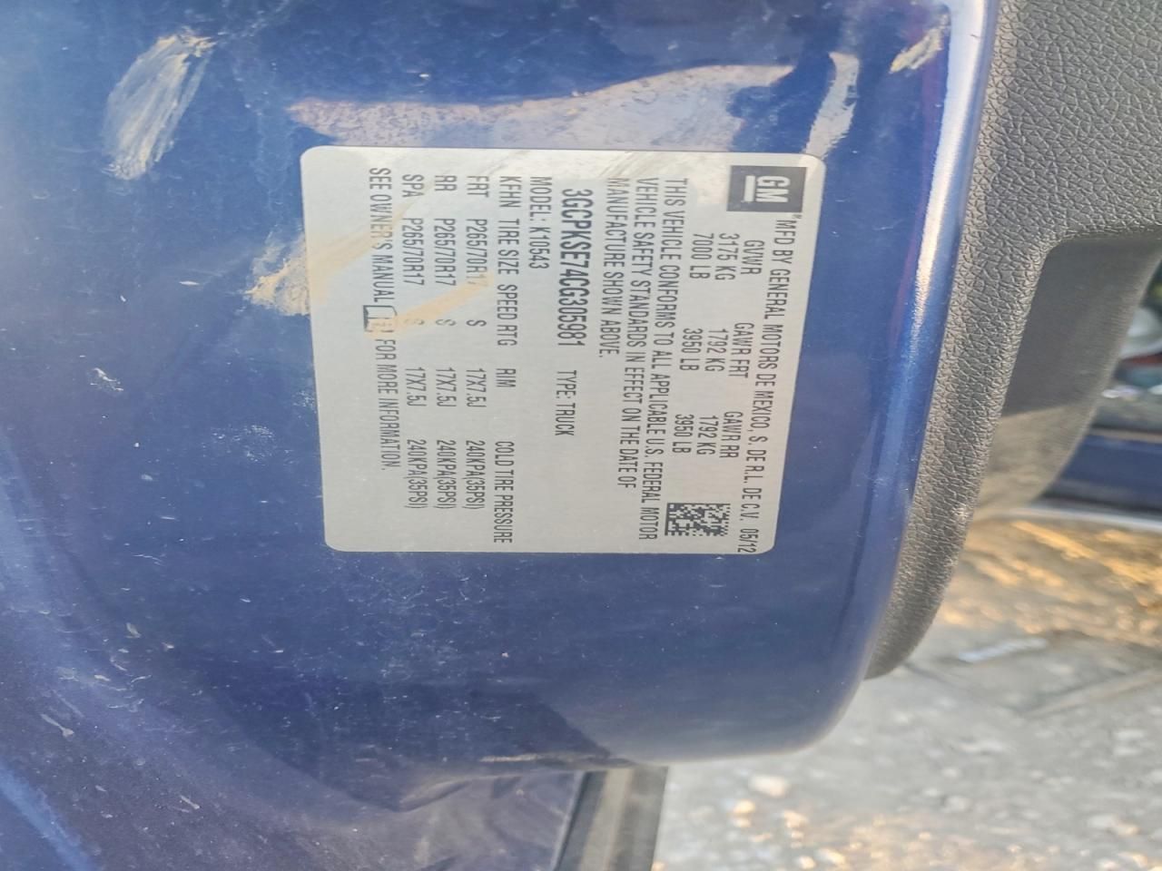 2012 Chevrolet Silverado K1500 lt