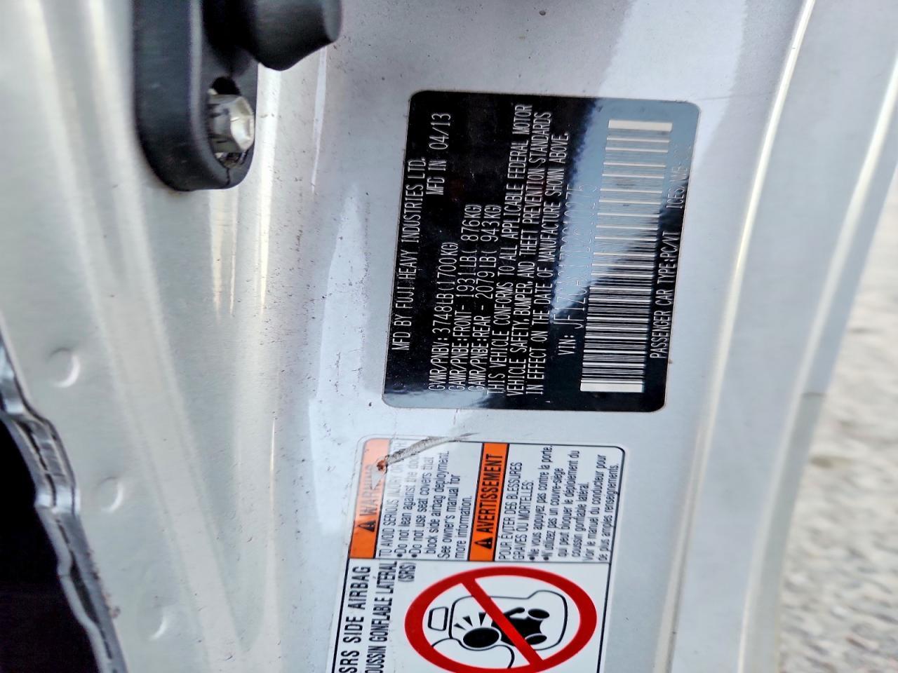 2013 Subaru Brz 2.0 Limited